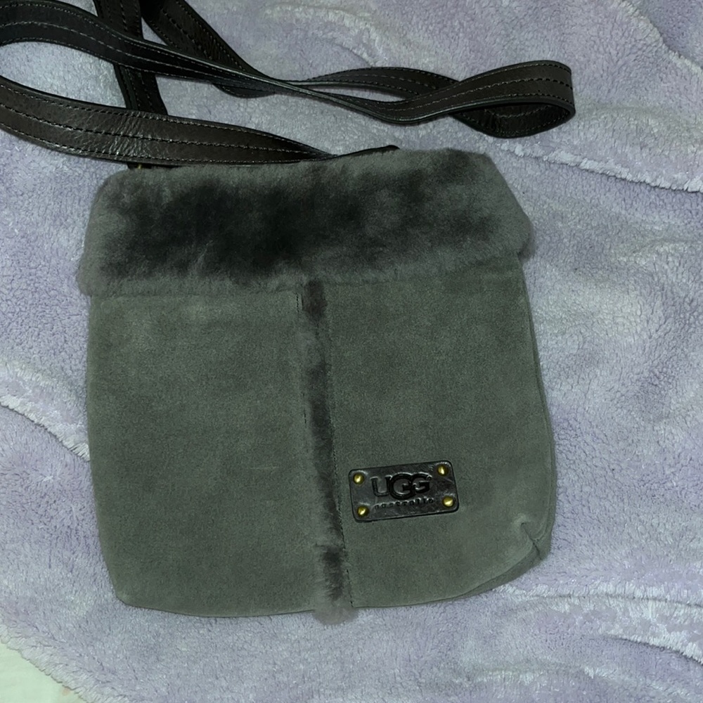 Small Gray Ugg Crossbody bag- never used